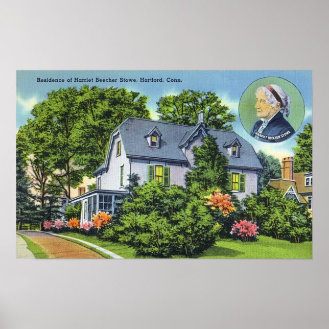 Exterior View of Harriet Beecher Stowe's Poster (Framsidan)