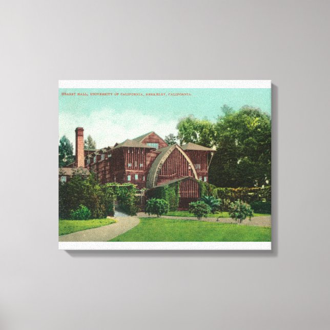 Exterior View of Hearst Hall, CA Canvastryck (Framsida)