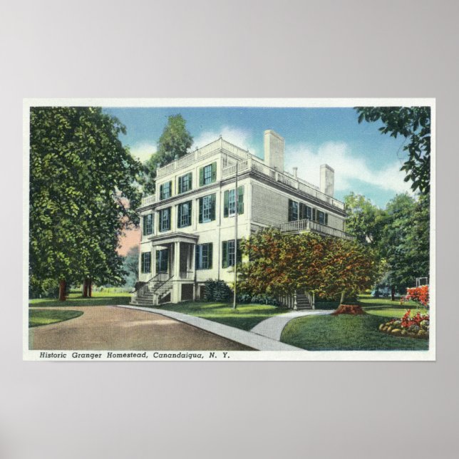 Exterior View of Historic Granger Homestead Poster (Framsidan)
