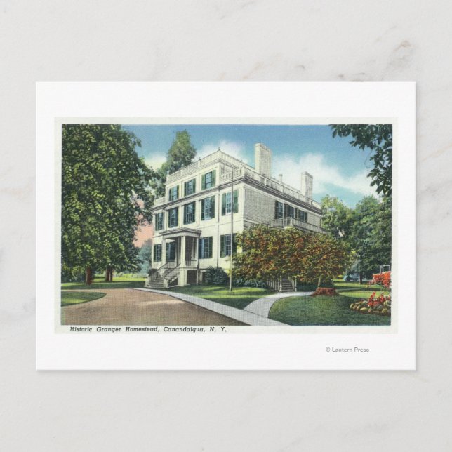 Exterior View of Historic Granger Homestead Vykort (Framsida)