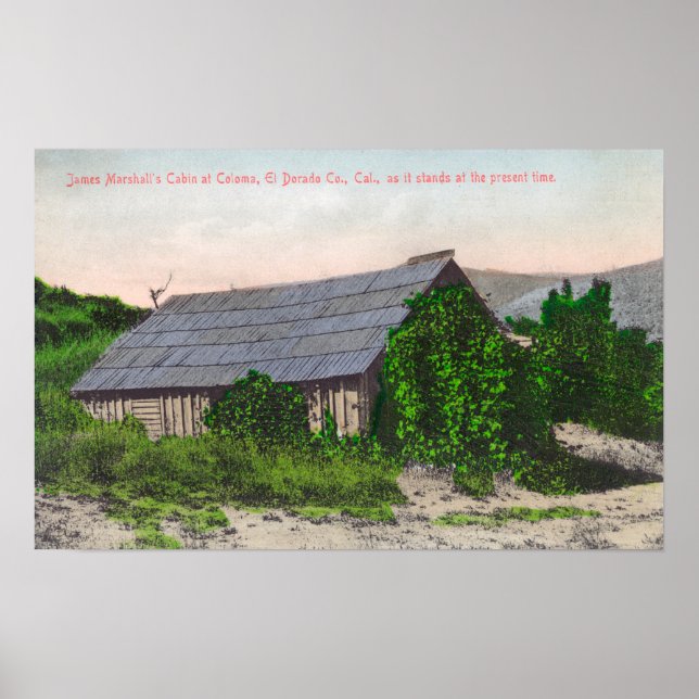 Exterior View of James Marshall Cabin Poster (Framsidan)