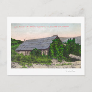 Exterior View of James Marshall Cabin Vykort