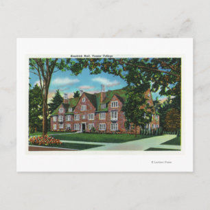 Exterior View of Kendrick Hall, Vassar College Vykort
