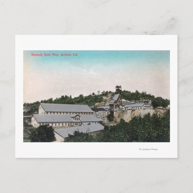 Exterior View of Kennedy Guld MineJackson, CA Vykort (Framsida)