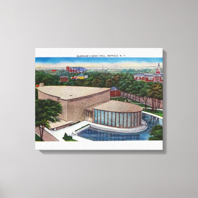 Exterior View of Kleinhans Music Hall Canvastryck (Framsida)