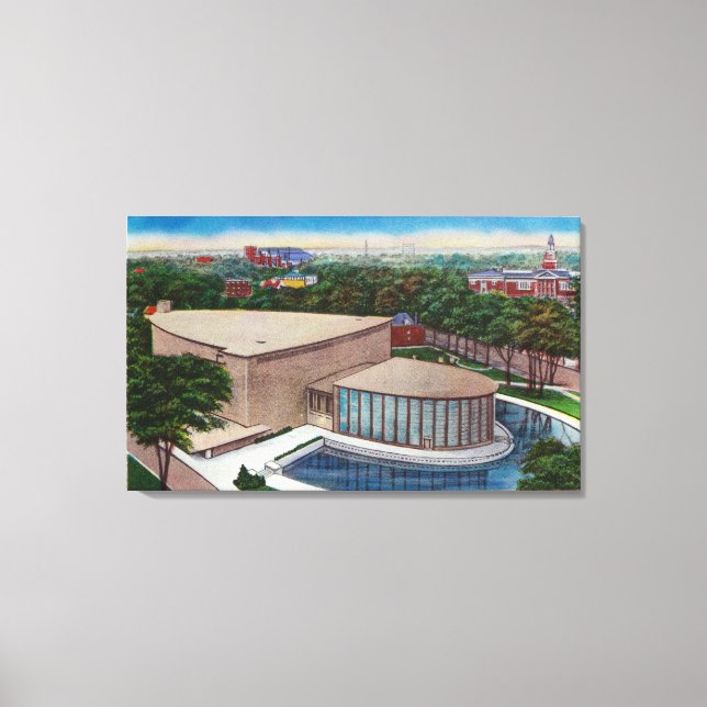 Exterior View of Kleinhans Music Hall Canvastryck (Framsida)