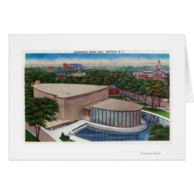 Exterior View of Kleinhan's Music Hall Hälsningskort (Framsidan Horizontal)