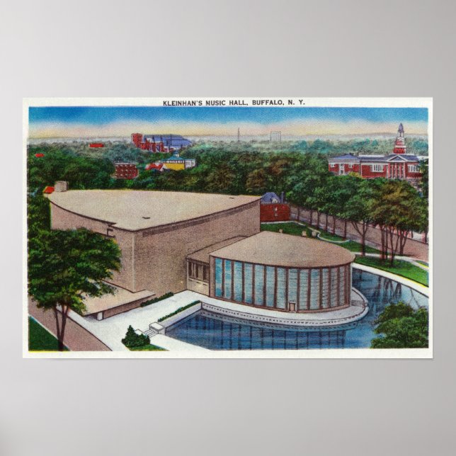 Exterior View of Kleinhans Music Hall Poster (Framsidan)