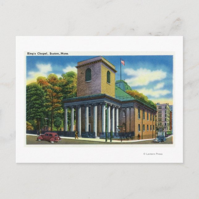 Exterior View of Kung Chapel Vykort (Framsida)