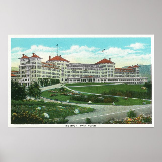 Exterior View of Mt. Washington Hotel Poster (Framsidan)