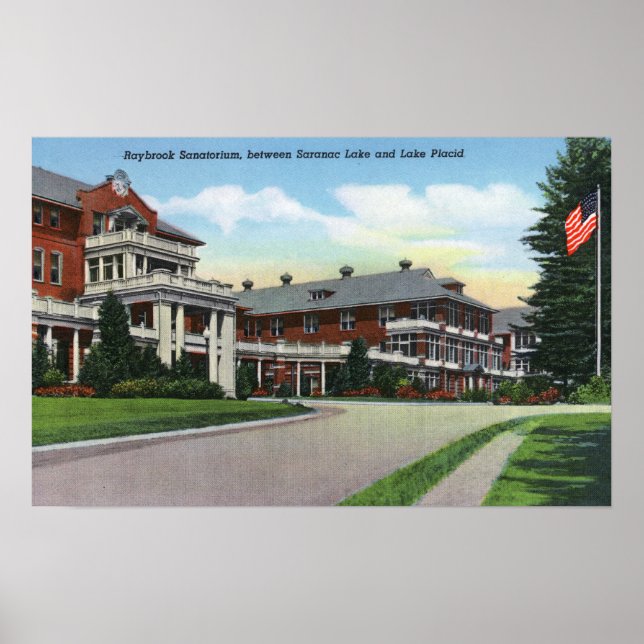 Exterior View of Raybrook Sanatorium Poster (Framsidan)