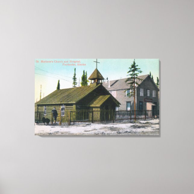 Exterior View of St. Mathew's Church and Canvastryck (Framsida)