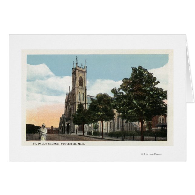 Exterior View of St. Paul's Church Hälsningskort (Framsidan Horizontal)