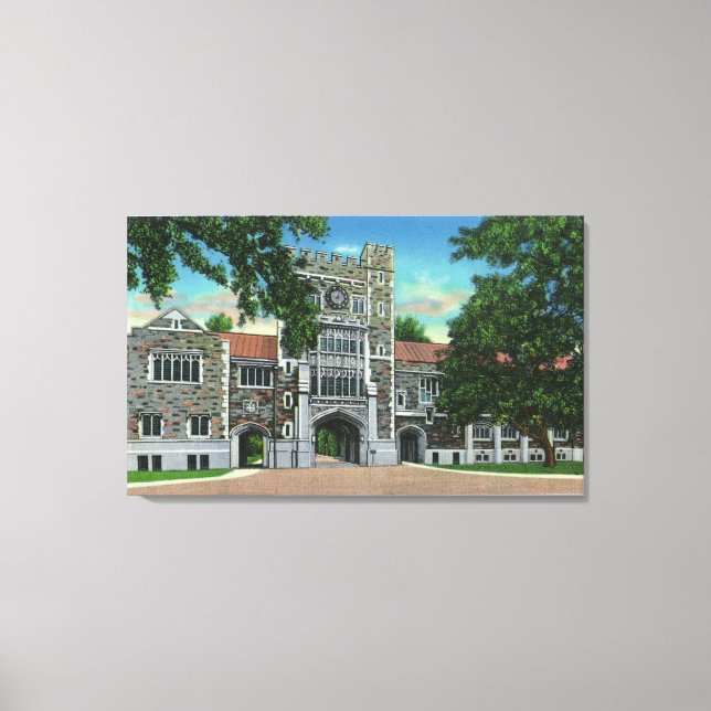Exterior View of Taylor Hall, Vassar College Canvastryck (Framsida)