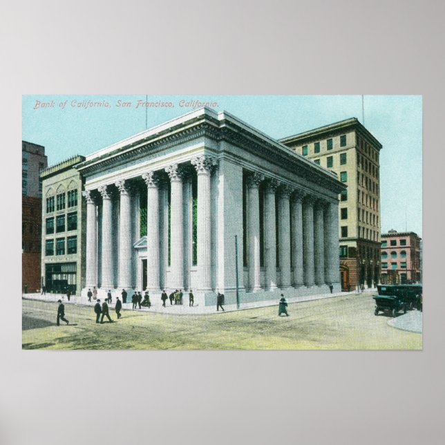 Exterior View of the Bank of California Poster (Framsidan)