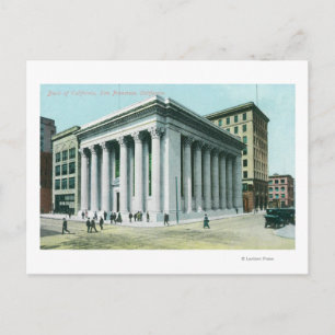 Exterior View of the Bank of California Vykort