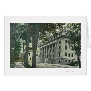 Exterior View of the County Court House Hälsningskort