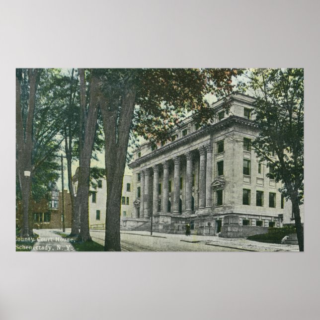 Exterior View of the County Court House Poster (Framsidan)