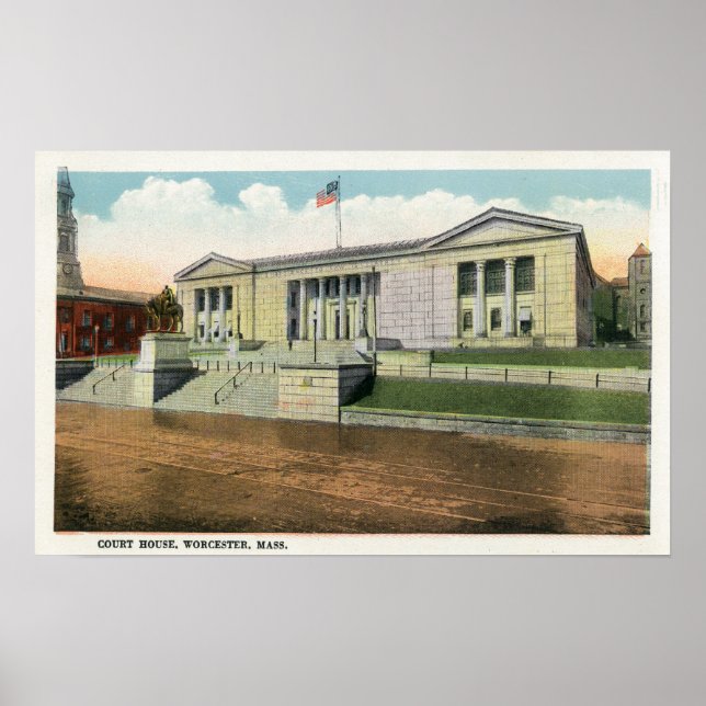 Exterior View of the Court House Poster (Framsidan)