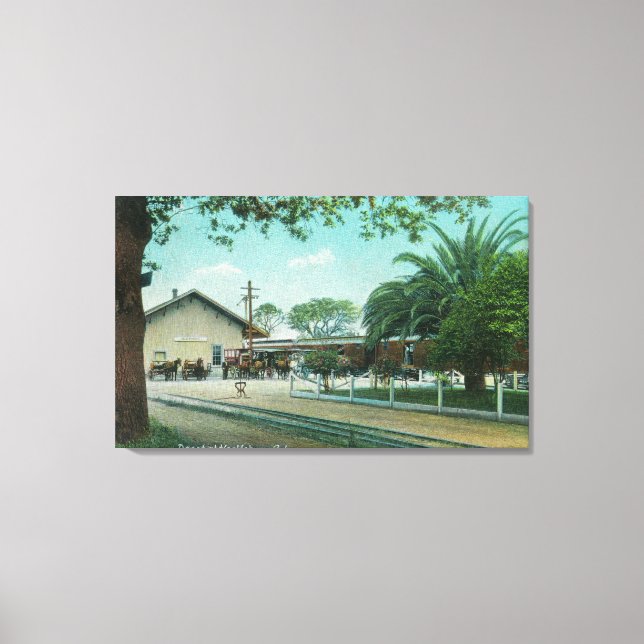 Exterior View of the DepotHealdsburg, CA Canvastryck (Framsida)