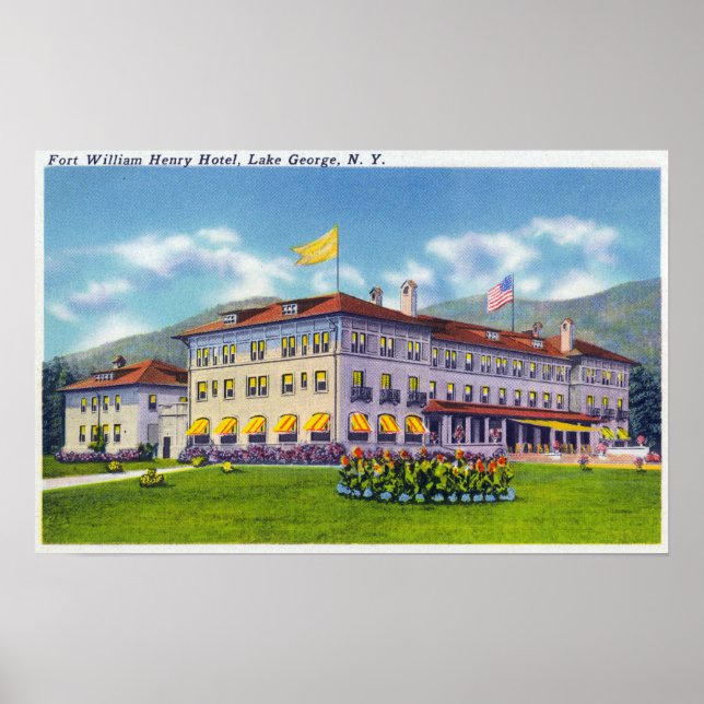 Exterior View of the Fort William Henry Hotel Poster (Framsidan)