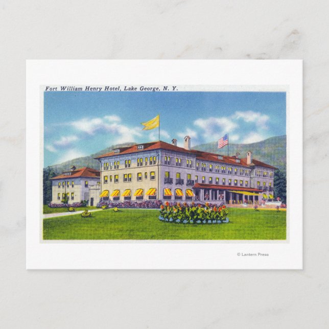 Exterior View of the Fort William Henry Hotel Vykort (Framsida)