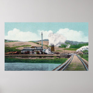 Exteriör View of the George Palmer Lumber Co. Poster