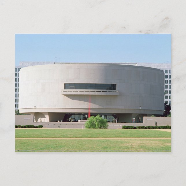Exterior view of the Hirshhorn Museum, 1974) Vykort (Framsida)