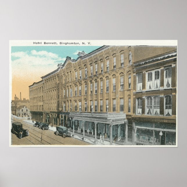 Exterior View of the Hotel Bennett Poster (Framsidan)