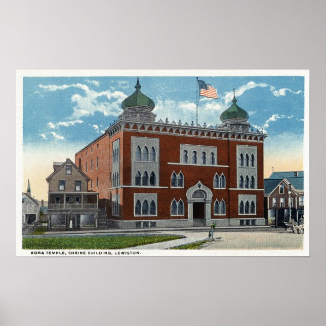Exterior View of the Kora Temple, Shrine Poster (Framsidan)