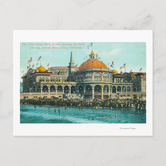 Exterior View of the New Casino from the Beach Vykort (Framsida)