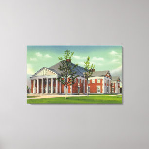 Exteriör View of the Saratoga Spa Theater Canvastryck