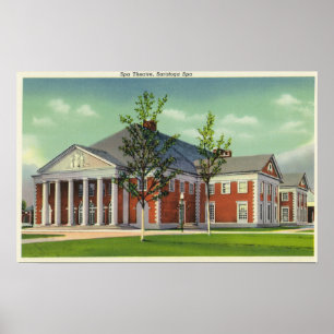 Exteriör View of the Saratoga Spa Theater Poster
