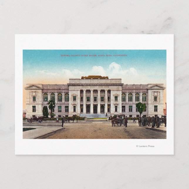 Exteriör View of the Sonoma County Court House Vykort (Framsida)