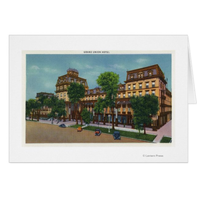 Exteriör vy av Grand Union Hotel # 2 Hälsningskort (Framsidan Horizontal)