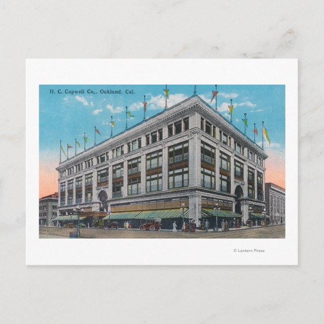 Exteriör vy av H. C. Capwell Co. Bldg Vykort (Framsida)
