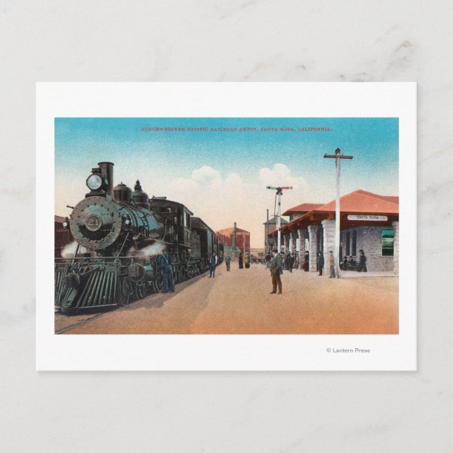 Exteriör vy av Northwestern Pacific RR Vykort (Framsida)