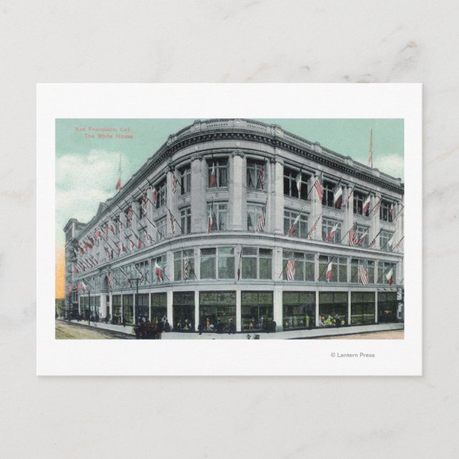 Exteriör vy av Vita huset Vykort (Framsida)