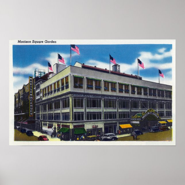 Exterivy över Madison Square Garden Poster (Framsidan)