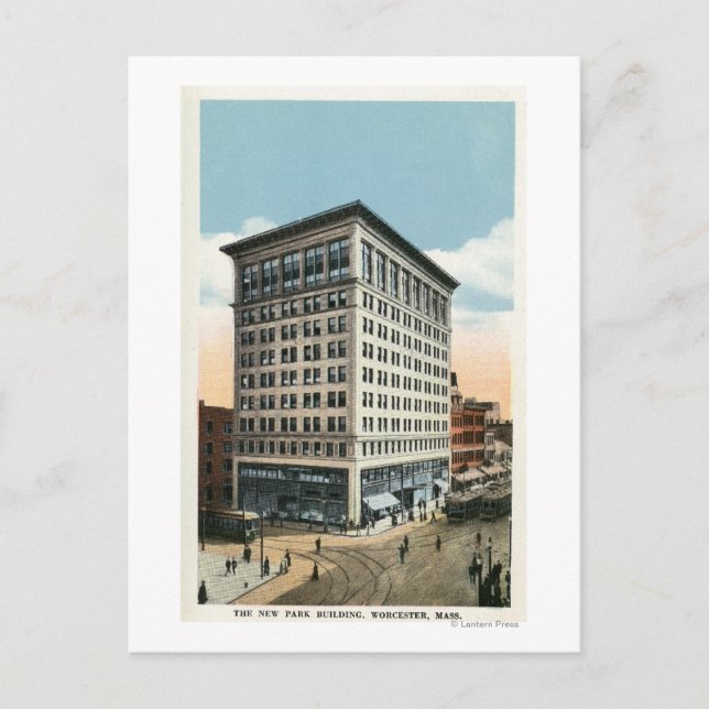 Exterivy över New Park Byggnad Vykort (Framsida)