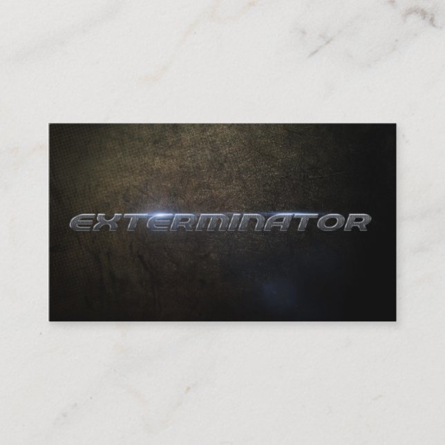Exterminator Business card Visitkort (Framsida)