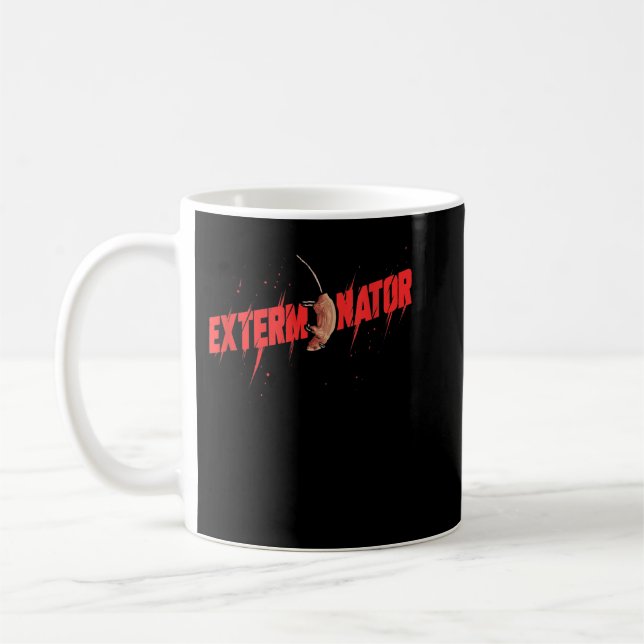 Exterminator Gift Pest Controller Mce eller Bed Kr Kaffemugg (Vänster)