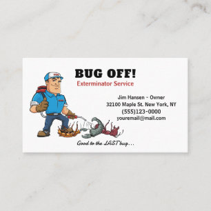 Exterminator Kryp och Pest Control Service Visitkort