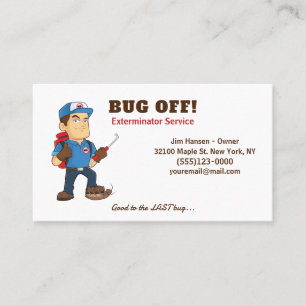 Exterminator Kryp och Pest Control Service Visitkort