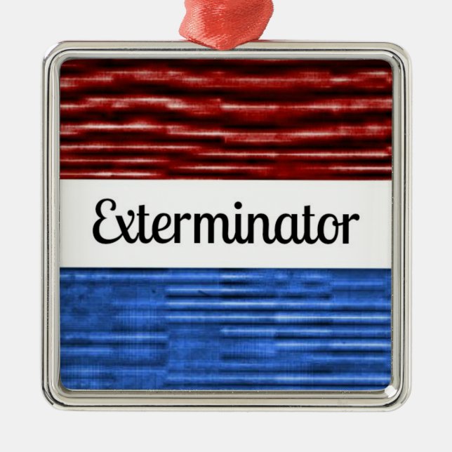 Exterminator Patriotic jul Ornament (Framsidan)