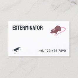 Exterminator Pest Control QR Visitkort