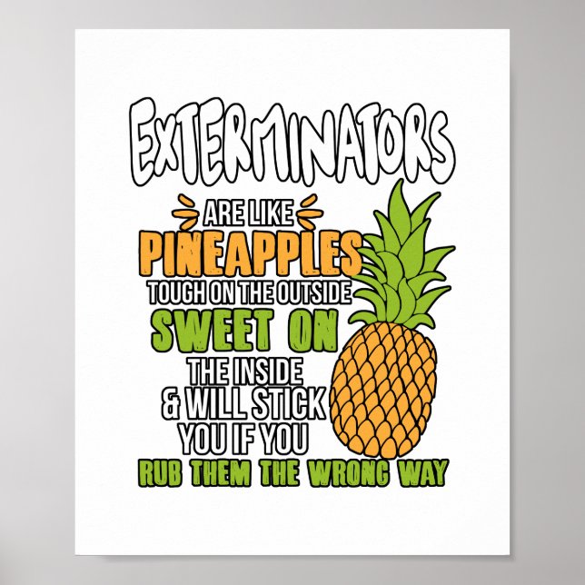 Exterminatorerna är som ananas. poster (Framsidan)