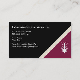 Exterminatorns Affärskort Visitkort