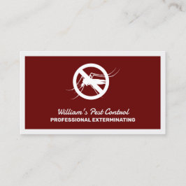 Exterminatorns testkontroll visitkort