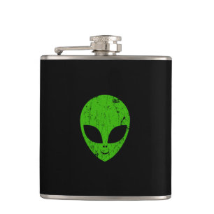 Extern grönt, huvud ufo science fiction-utvinning fickplunta